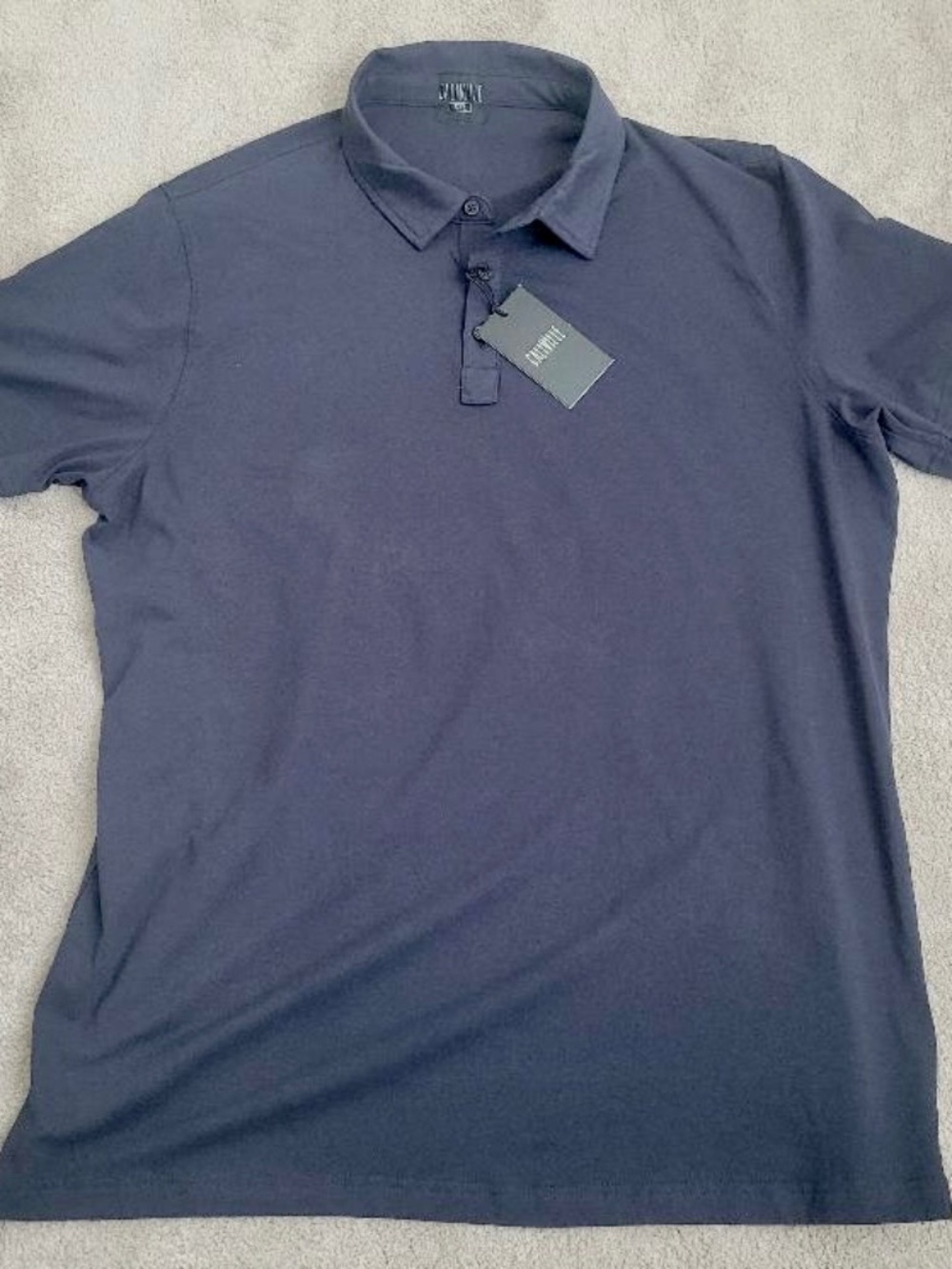CALIVILLE Men's Dark Blue Polo Shirt Size XXL